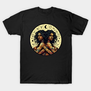 ZODIAC Gemini - Astrological GEMINI - GEMINI - ZODIAC sign - Van Gogh style - 17 T-Shirt
